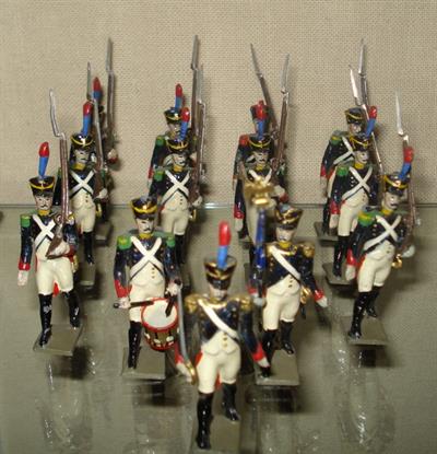 Coloured model made of lead, representing an officer of the french army during the Napoleonic wars (1803-1815)