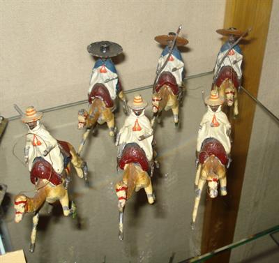 Coloured model made of lead, representing a soldier of the soudanese camel cavalry, during the Battle of the Pyramids in 1798