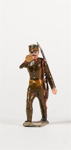 Coloured model made of lead, representing a trumpeter of the greek army during the Balkan Wars 1912-1913