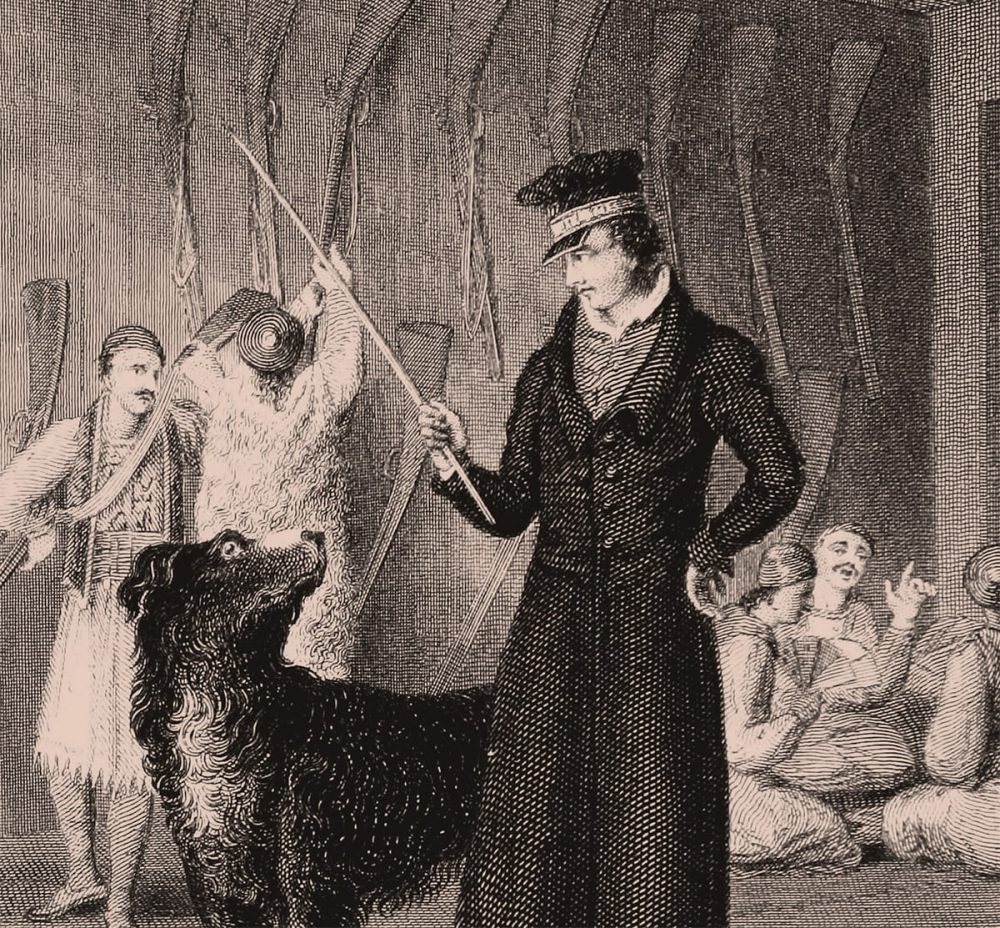 O λόρδος Byron και ο Lyon, στο Μεσολόγγι